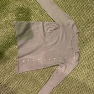 Cashmere blend crew neck sweater